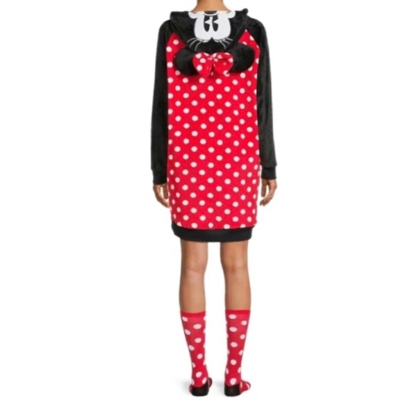 Disney’s Minnie Mouse Sleep Lounger with Socks (NWT) (Size: Small/ 4/6) - Picture 2 of 14